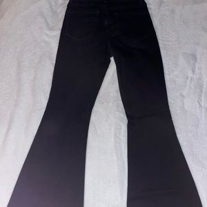 Like new black vervet flares